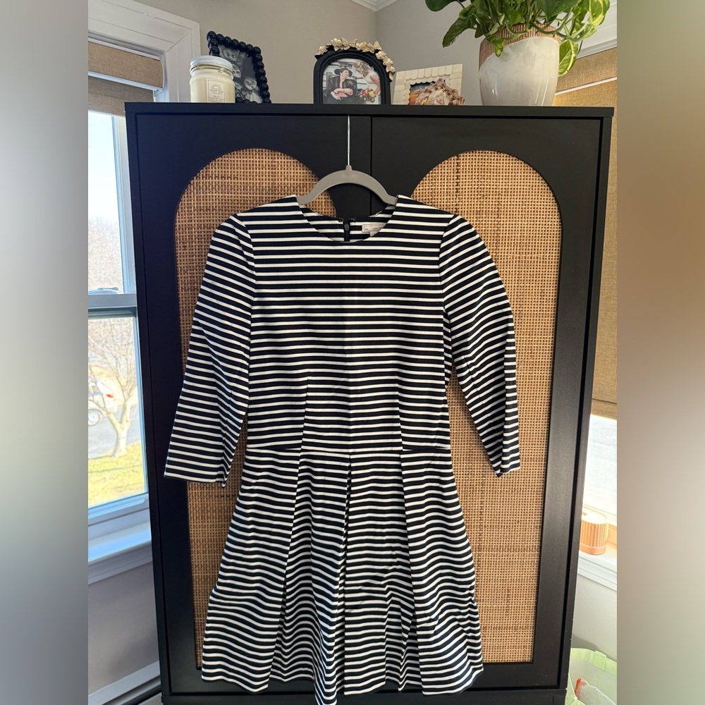 GAP Women’s Navy and White Striped Dress